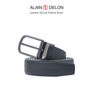 ALAIN DELON MEN 1.3" *SPECIAL OVERSIZED* BLACK CLASSIC PIN BELT - ABT1011PN3MG5