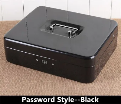Metal Mini Cash Register Money Box 2 layers- Kotak Brankas Uang Tunai Kasir
