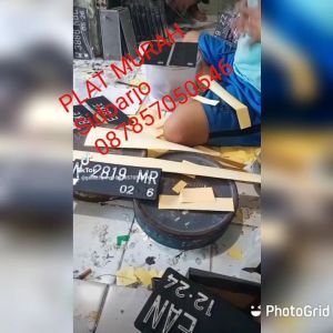 Plat Baut Huruf Setiker Fariasi 2pcs