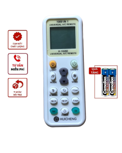 Điều khiển điều hòa đa năng K-1028E - Remote Điều khiển điều hòa đa năng K-1028E - Đàu bấm Điều khiển điều hòa đa năng K-1028E - tặng kèm pin