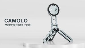 CAMOLO MG-05/ MG-05 PLUS for Magsafe Tripod Magnetic Phone Holder for iPhone HUAWEI Foldable Desktop Phone Mount w/ Arca-Swiss