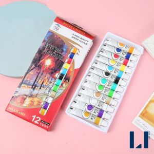 Bộ 12 màu nước Water Colour tuýp 12ml vẽ tranh chuyên nghiệp
