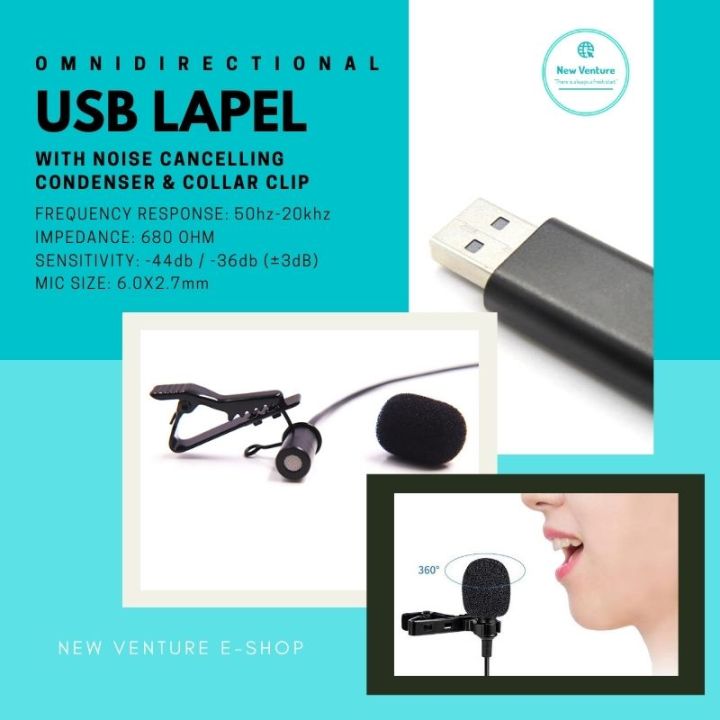 New%20Venture%20USB%20Lapel%20Microphone%20with%20Collar%20Clip%20and%20Custom%20Noise%20Reduction%20for%20Laptop%20Computer%20-%20Image%205