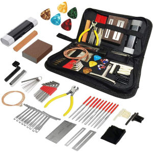 79PCS Guitar Tool Kit Complete Maintenance Set With Plectrums And String Winder