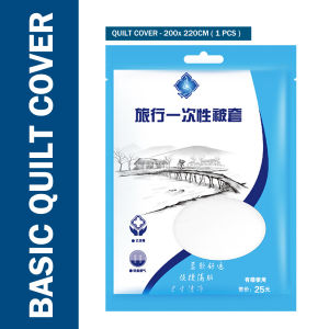 RakanKu MALAYSIA Travel Disposable Bed Sheets Set Hotel Pillow Cover Quilt Cover One Time Use Bedsheet Sarung Bantal 一次性床单
