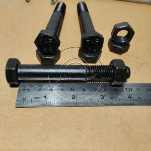 BAUT MUR BAJA KUNCI 22 M14 X 100 HALF DRAT PANJANG 10CM 10 CM BAUD HTB GRADE 8.8 HITAM M14X100 14X100 14 X 100 DIAMETER DRAT 14MM PITCH DRAT 2.0 SKRUP SEKRUP