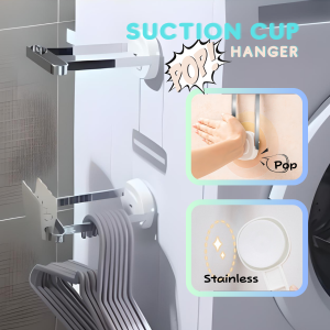 [miniHouse] Clothes Hanger Wall Mounted Suction Cup Hanger Organizer