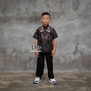 (PROMO HARI INI)Couple sweet || couple batik ayah dan anak cowok BATIK Hitam Bati Hitam Coklat Kemeja Batik Dewasa Kemeja batik kids Kemeja Batik anak