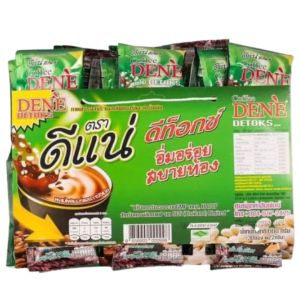 กาแฟดีเเน่ดีท็อกซ์ กาแฟปรุง​สำเร็จผสมไฟเบอร์และการ์ซิเนีย ปริมาณ 30 ซอง