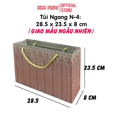 Combo 10 Túi Giấy Kraft Đựng Quà Có Quai Xách Dày Dặn Hàng Đẹp