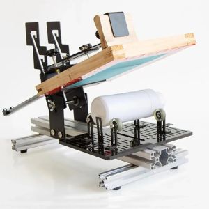 btnx Adjustable &phi1.3-27cm - Manual curved surface screen printing machine for cylindrical objects (cup/bottle/tube) 2Z5B1