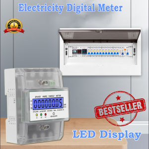 Best-selling 6 In1 Din Rail AC Monitor 110V 220V Wattmeter Digital Energy Meter Smart Meter Voltmeter Watt Power Meter Voltage Current Power Factor Meter Monitors