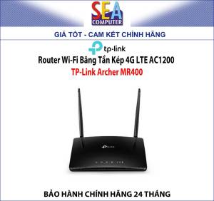 Router Wi-Fi Băng Tần Kép 4G LTE AC1200 TP-Link Archer MR400