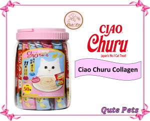Ciao Churu 50 sticks for Cats | Cat Treats | Chicken | Tuna | Seafood | Collagen
