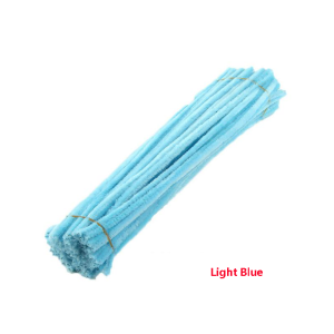 Chenille Stems Stick Cleaners Chenille Stem Pipe Kindergarten Handmade Material Velvet Plush Strips 100Pcs