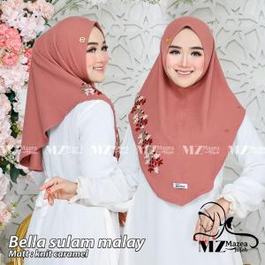 Adiezca Hijab Bergo Sulam Bordir Knitt Premium By Mazea Jilbab