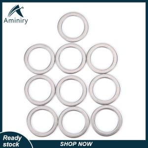 Aminiry[Love sports] 10pcs จักรยานเหยียบ spacer Crank ขี่จักรยานสแตนเลสแหวนเครื่องซักผ้า