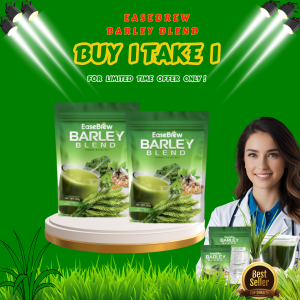 2 pack EASEBREW BARLEY BLEND HERBAL DRINK MIX
