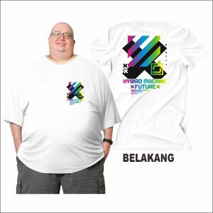 Max Bb 150 Kg Hybrid Kaos Wanita Pria Kaos Jumbo Big Size Fatman 2XL3XL4XL5XL6XL7XL Pria Dan Wanita Bahan Semi Katun Combed 24