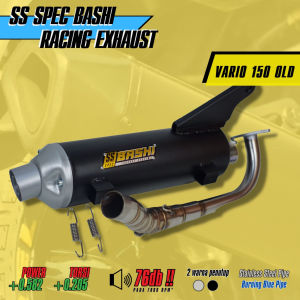 KNALPOT STANDAR RACING BASHI SS SPEC STAINLESS HONDA VARIO 150 2019 EXHAUST