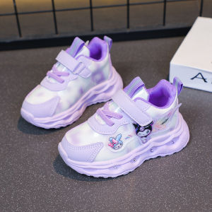 shoes Kuromi Led shoes for kids girls Induction light up rubber shoes for baby size 21-33