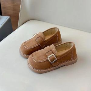 Girls Flats Spring Fall Shallow Lazy Loafers Shoes for Kids Girl Comfortable Soft Suede Sneaker Casual School Shoes Child I021112026