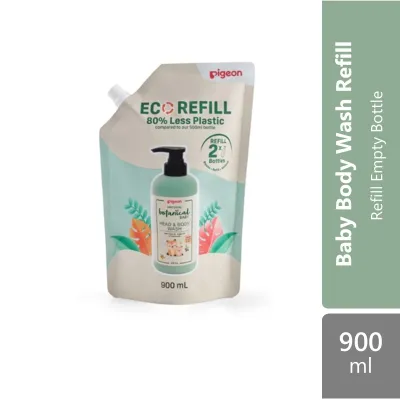 Pigeon Natural Botanical Baby Head And Body Wash Refill 900ml
