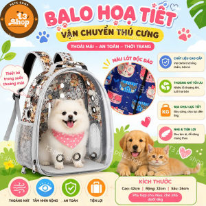 balo trong suốt họa tiết lạ mắt dành cho chó mèo - T3 PETS SHOP