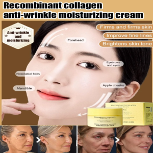 Recombinant Collagen Anti-Wrinkle Moisturizing Cream for Daily Skincare Natural Ingredients Safe and Non-Irritating Deep Hydration Comprehensive Care Reduces Fine Lines