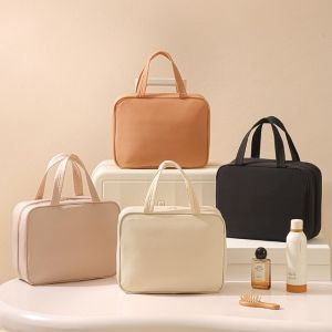 OMQAIO Multi-functional Toiletry Organizer Portable Waterproof Hanging Cosmetic Bag Travel Handbag Foldable Compact Case Bag Business Trip
