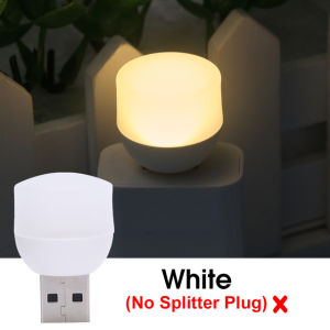 Portable LED Light Night Light Bedroom Bedside Corridor Toilet Emergency Night Light USB Light Warm Lamp with USB Splitter Converter