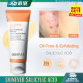 SKINEVER Salicylic Acid Refreshing Scrub Cleanser Oil Control Acne Deeply Cleansing Exfoliates. 
