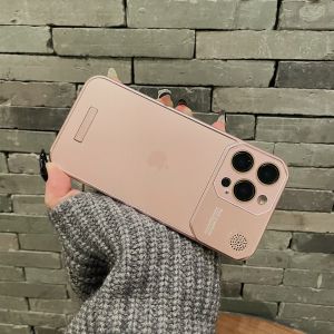 Frameless Case iPhone 11 12 13 14 15 16 Pro Max 14 15 16 Plus Case Full Camera Protection Metal Frame Back Full Lens Protection Panel Phone Case