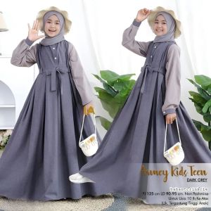 COD BAYAR DI TEMPAT Gamis tanggung terbaru armey teen kids bahan crinkle airflow premium tanpa hijab usia 7-16 tahun