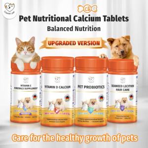 CASSIEL PET Multivitamin Supplement Vitamins Probiotics Calcium For Appetite Booster For Dogs & Cats