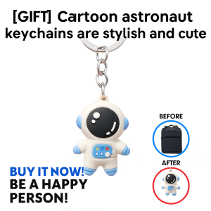 【Gifi】Exquisite key chain astronaut keychain spaceman cartoon bag pendant car key chain