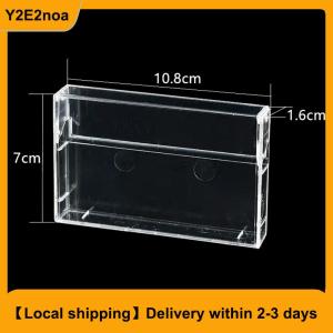 【Local shipping】 1Pc Cassette Tape Transparent Storage Box Audio Magnetic Recording Blank Tape Case Dustproof Box