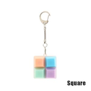SUERTE Fidget Keychain Decompression Toys Tetris Keyboard Keycap Button Key Ring Backpack Pendant