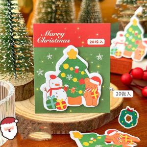 MAOMEI Ông già Noel Giấy dán ghi chú giáng sinh Giáng sinh N times Giấy ghi nhớ giáng sinh Tập giấy ghi nhớ dễ thương Dính Sổ ghi chép di động Quà Tặng Con Gái