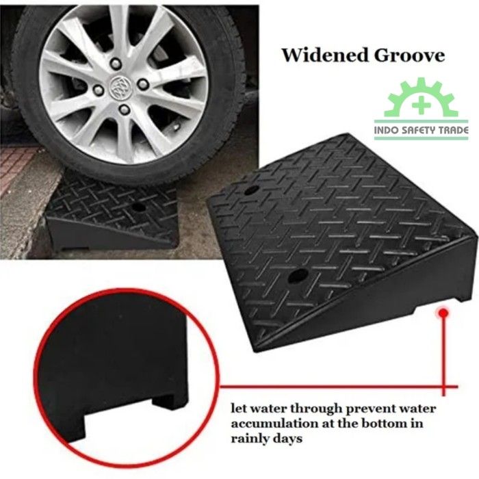 PVC Curb Ramp Tanjakan Rubber Ramp PVC Tanjakan Mobil Motor | Lazada ...