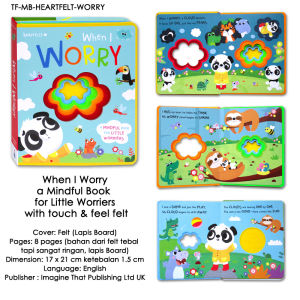 Thankful - Worry - Mummy - Daddy - Sensory Touch and Feel Book with felt texture (I am Thankful - When I Worry - Daddys Little Star - Mummy Loves Me)