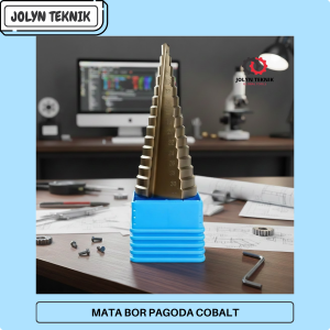 Mata Bor Pagoda COBALT Besi Kuningan Step Drill 4-32 Cone Kerucut