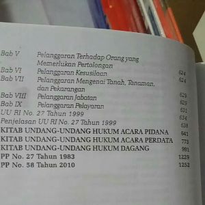 KITAB LENGKAP KUHPER KUHAPER KUHP KUHAP KUHD