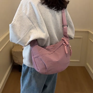 Crossbody Bag for Women Men Trendy Slings Bag Purses Crescent Bag Multi Pocket Slings Bag Moon Bag with Adjustable Strap