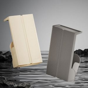 ZYJC ไม่มีหมัด กล่องทิชชู่ยาวติดผนัง พลาสติกทำจากพลาสติก อุปกรณ์ติดผนัง ที่จัดเก็บกระดาษเช็ดมือแบบยาว มัลติฟังก์ชั่ กันน้ำกันน้ำได้ กล่องกระดาษชำระในห้องน้ำ สำหรับบ้าน