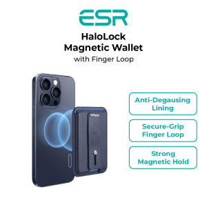 ESR HaloLock Magnetic Wallet with Finger Loop