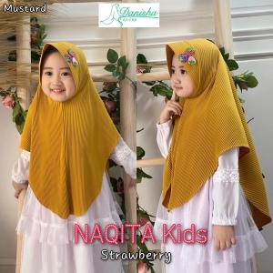Danisha Naqita jilbab anak Usia 2-6 tahun Plisket Terbaru