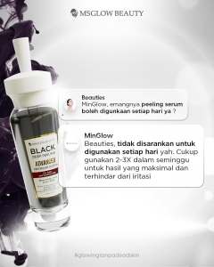 MS GLOW NEW LAUNCH SERUM MAXI SILK & BLACK DEEP PEELING MENGATASI JERAWAT DAN MELEMBUTKAN KULIT
