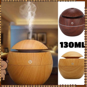 Wood Grain Mushroom Humidifier Aromatherapy Essential Oil Diffuser Office Desktop Humidifier
