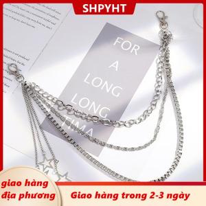 [COD] SHPYHT Giao hàng địa phương Punk thời trang Sao eo chuỗi đơn giản tua quần chuỗi cá nhân hip hop Multilayer eo chuỗi quần áo phụ kiện Quà Tặng